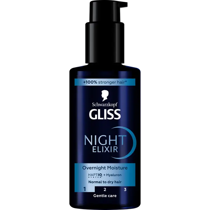 Schwarzkopf Gliss Night Elixir Overnight Moisture hiusseerumi 100 ml