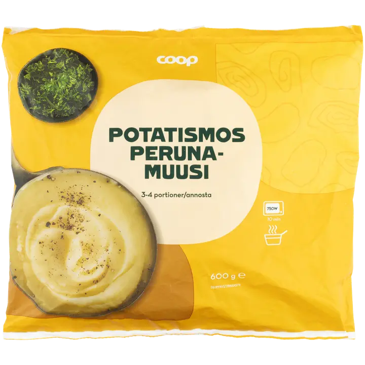 Coop perunamuusi 600 g pakaste