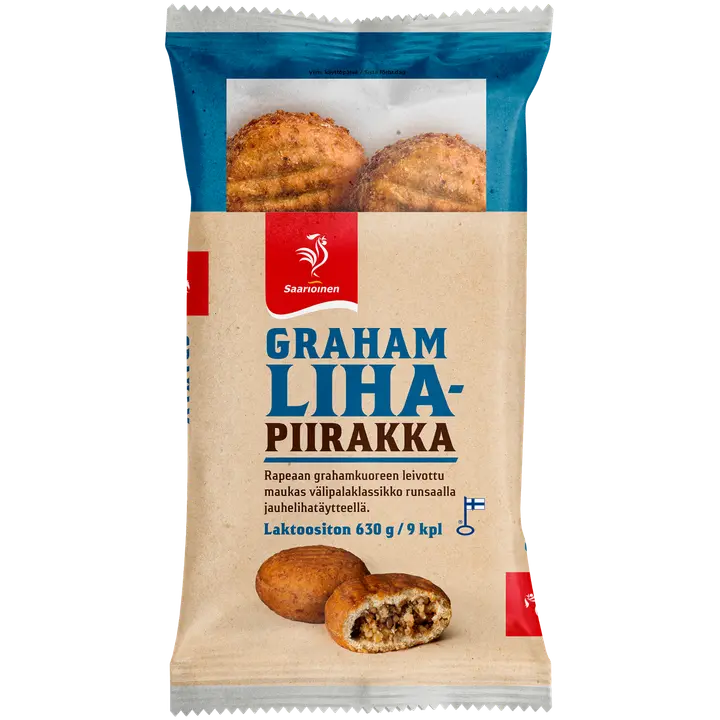 Saarioinen Grahamlihapiirakka 9kpl 630g