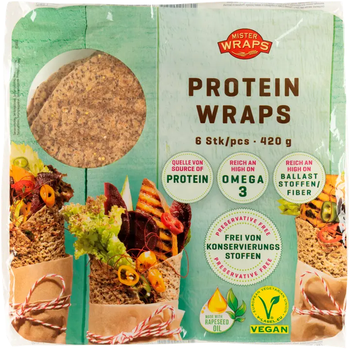 Mr. Wraps proteiinitortilla 6kpl 420g