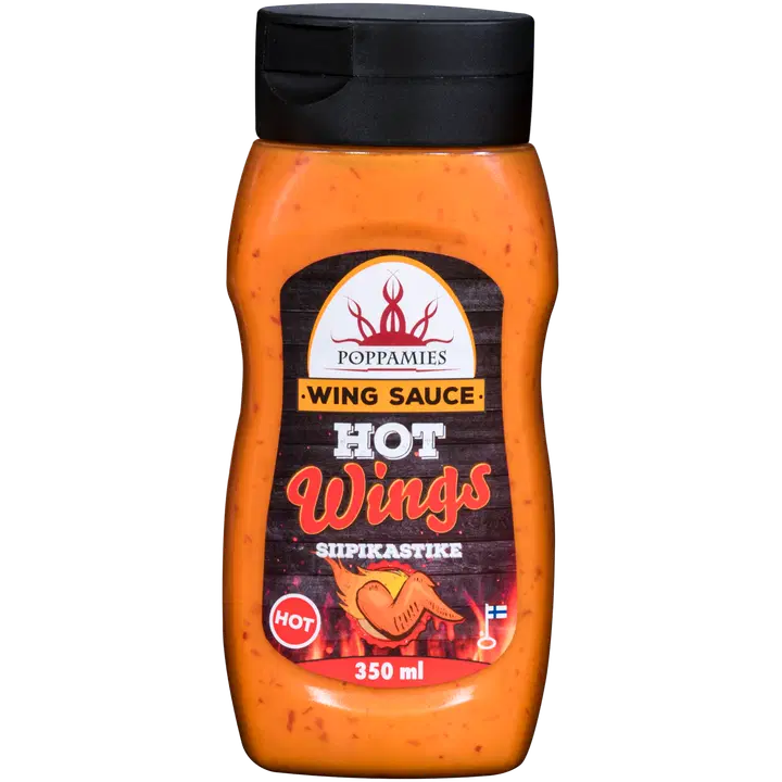 Poppamies Wing Sauce Hot siipikastike 340g