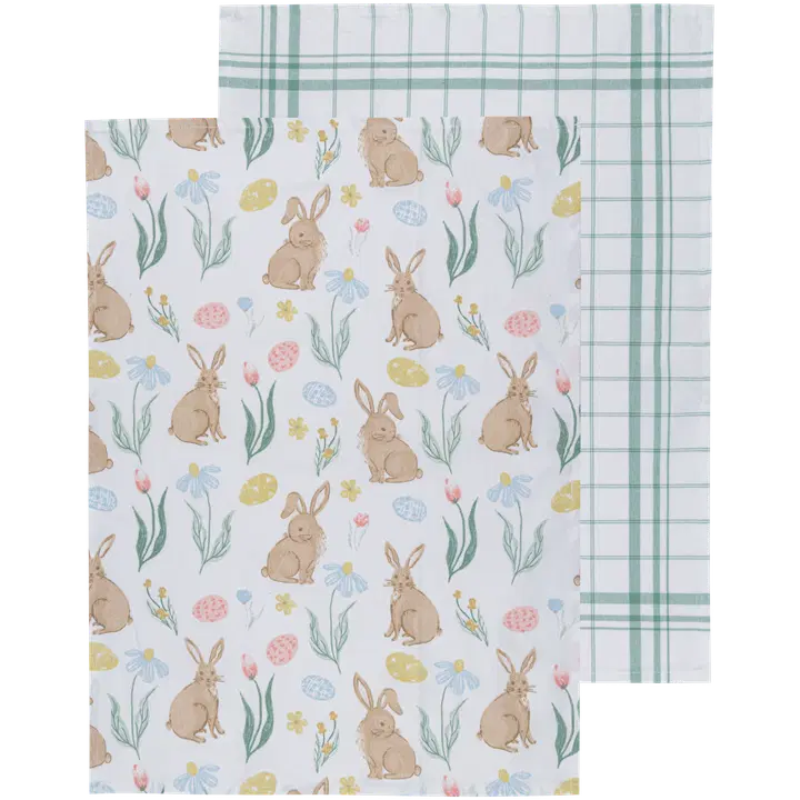 House keittiöpyyhe Rabbit Garden 50 x 70 cm 2 kpl