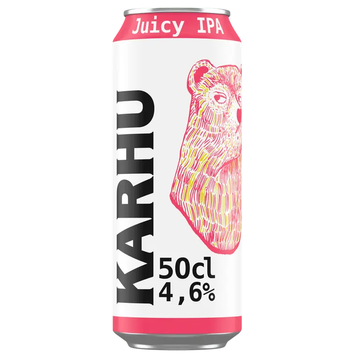 Karhu Juicy IPA olut 4,6 % tölkki 0,5 L