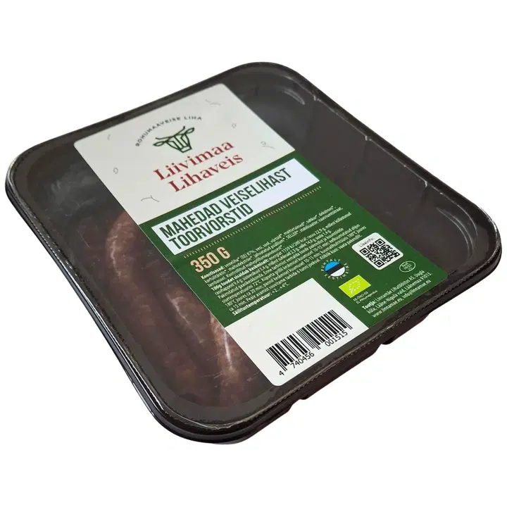 Liivimaa Lihaveis Mahedad veiselihast toorvorstid ee-öko-03 350g
