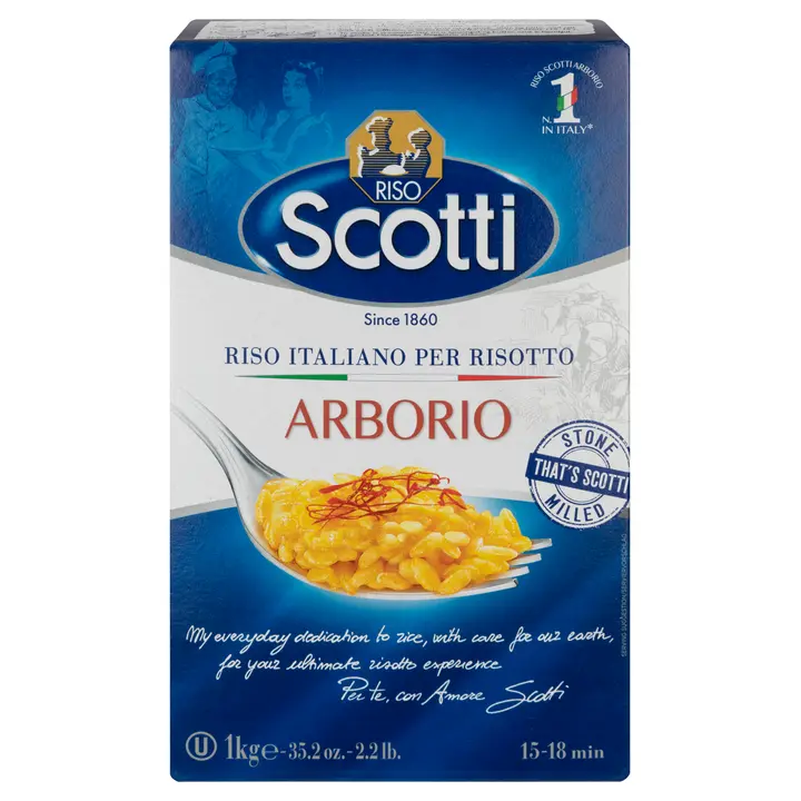 Riso Scotti 1kg Arborio risottoriisi