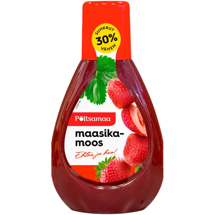 Põltsamaa maasikamoos pudelis 390g