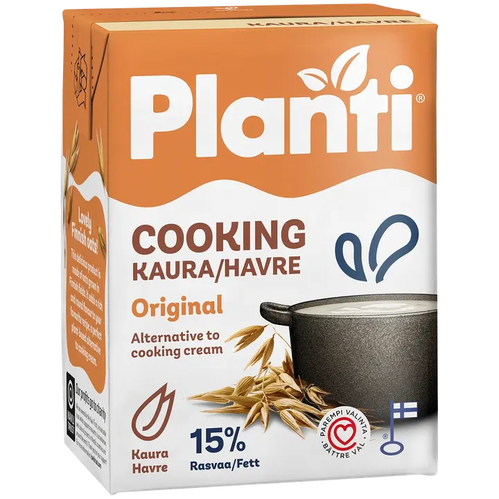 Planti Cooking original kaurapohjainen ruoanlaittovalmiste 15% rasvaa 2dl