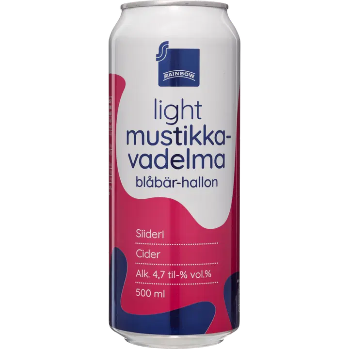 Rainbow Mustikka vadelma light 4,7% 0,5L siideri
