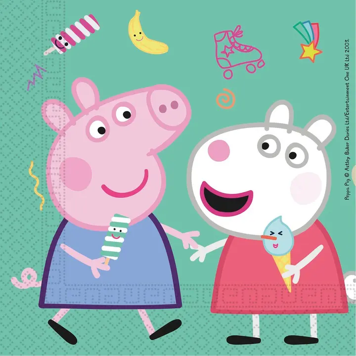 Salvrätik peppa 33cm 20tk