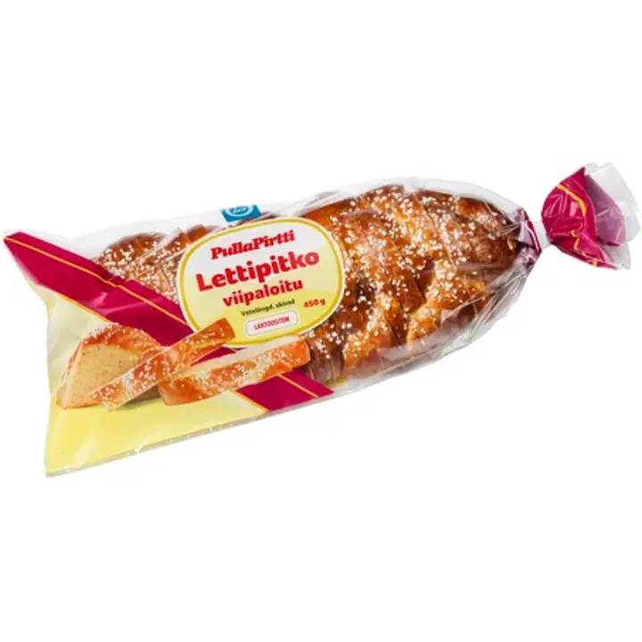 Pulla-Pirtti Lettipitko viipaloitu 450g laktoositon vehnäpitko