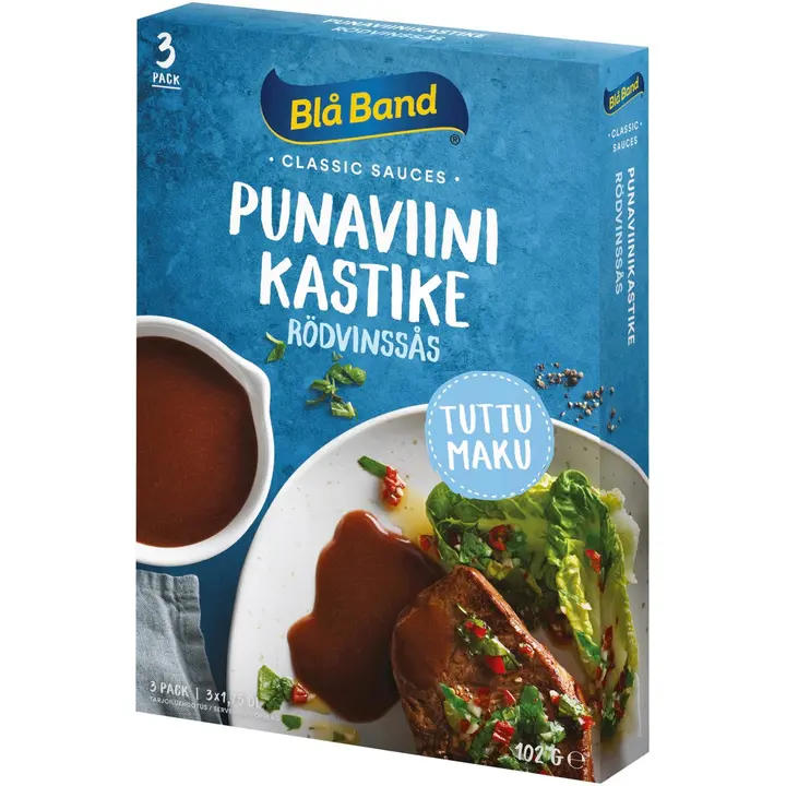 Blå Band vähälaktoosinen Punaviinikastike 3x34g