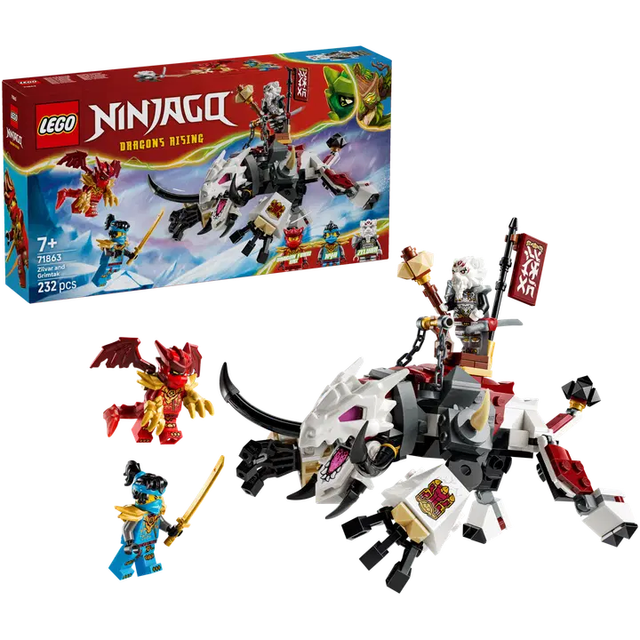71863 ninjago zilvar ja lohekoletis grimtak