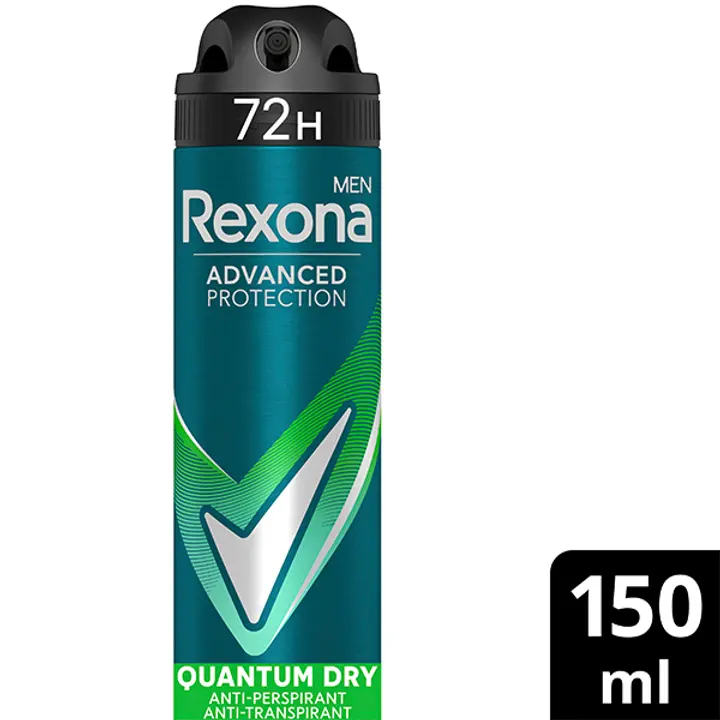 Rexona Men Advanced Protection Quantum Dry Antiperspirantti Deodorantti Spray miehille 150 ml