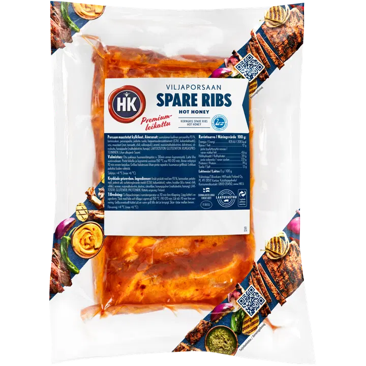 HK Viljaporsaan spare ribs Hot honey n750g