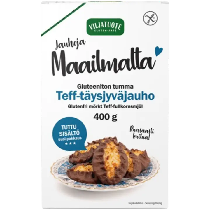 Virtasalmen Viljatuote Gluteeniton Tumma Tef-täysjyväjauho 400g