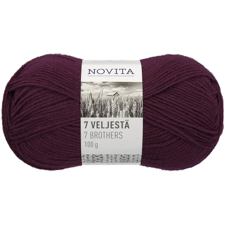 Novita garn 7 Veljestä 100g 596
