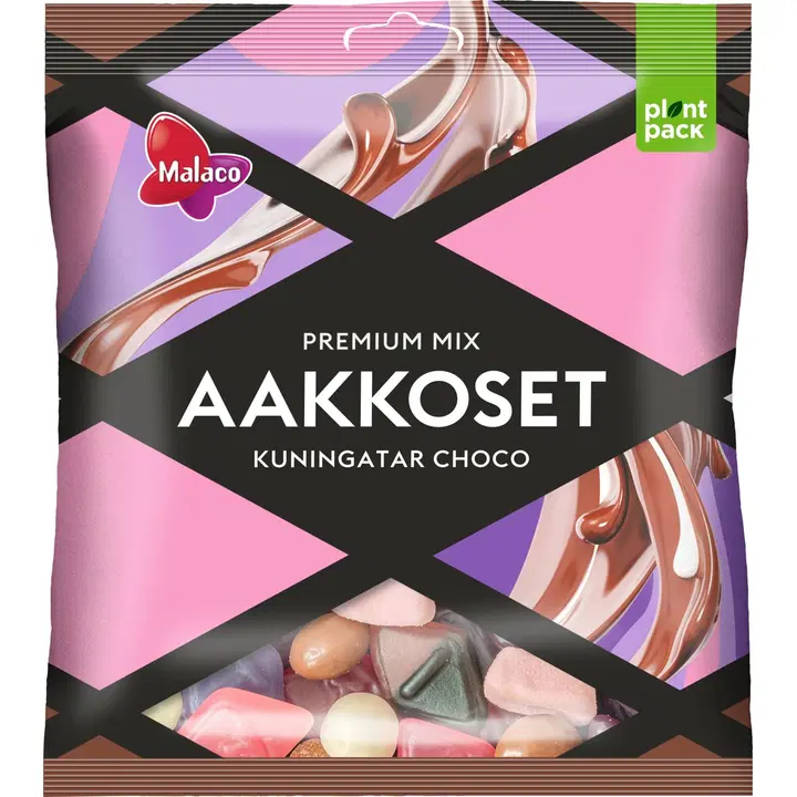 Malaco Aakkoset Kuningatar Choco makeissekoitus 280g
