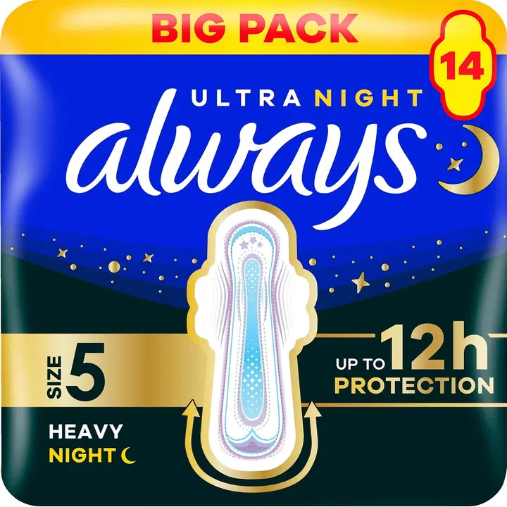 Always Ultra Secure Heavy Night S5 with wings terveysside