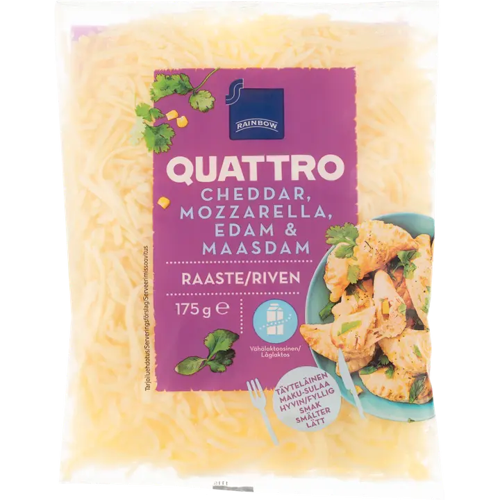 Rainbow 175g Quattro juustoraaste