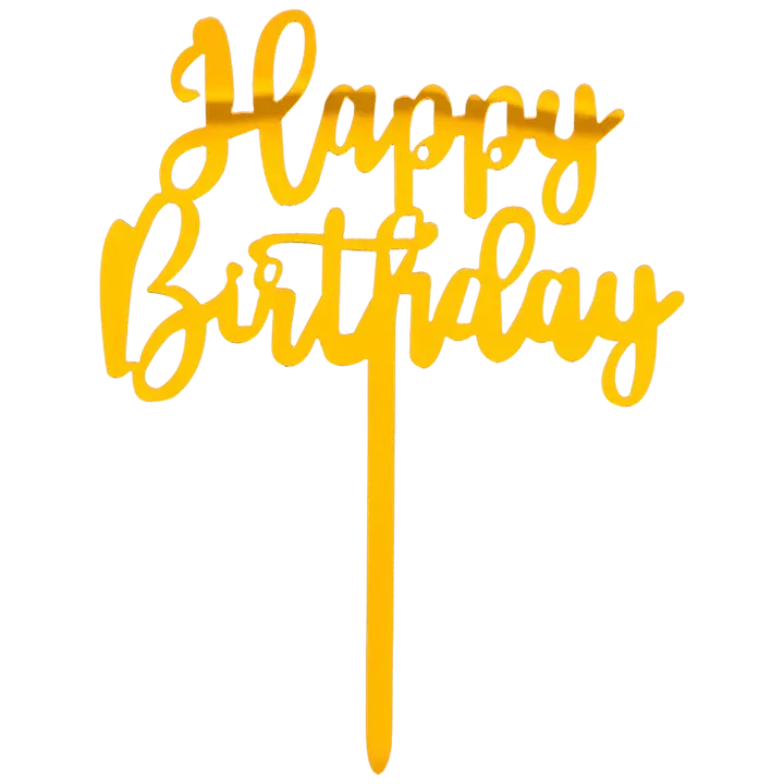 Happy Birthday koriste kullanvärinen