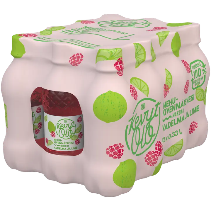 12xKevytOlo Vadelma-Lime mehukivennäisvesi 0,33 l kmp