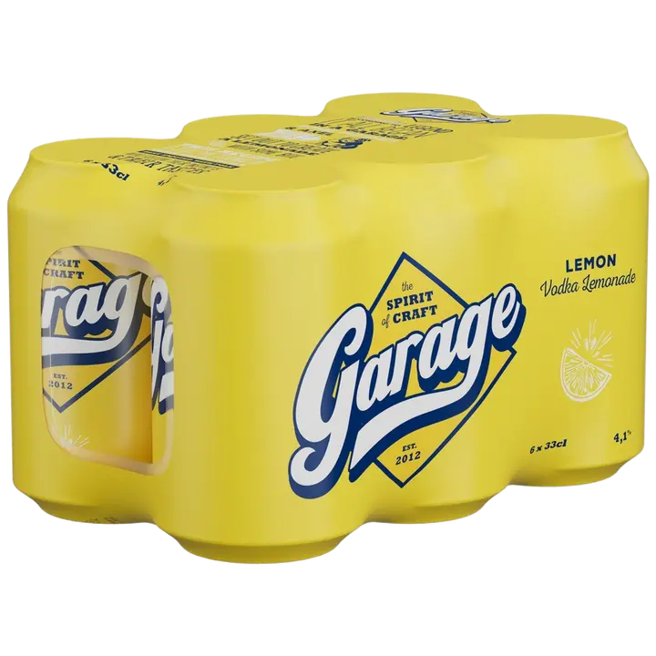 6-pack Garage Vodka Lemonade juomasekoitus 4,1% 0,33 L tlk