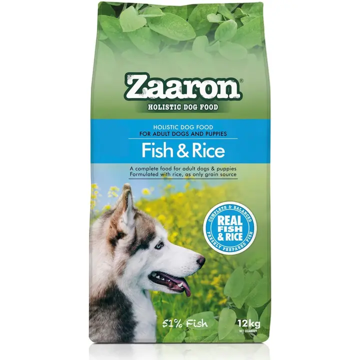 Zaaron holistic 12 kg kala-riisi koiran ruoka