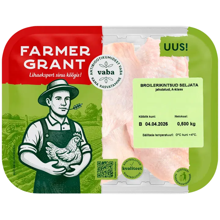 Farmer Grant Broilerikintsud 500 g (ilma seljata) A-klass
