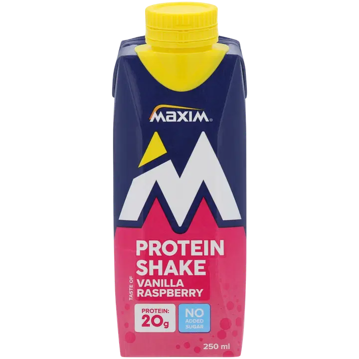 Maxim Vanilla raspberry proteiinijuoma 250ml