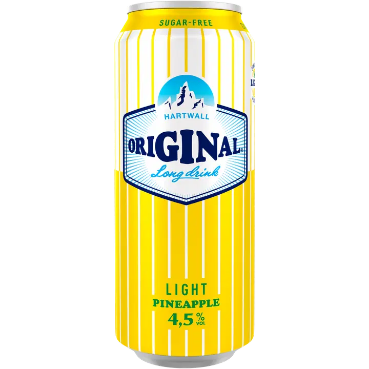 Hartwall Original Long Drink Pineapple Light 4,5% 0,5 l