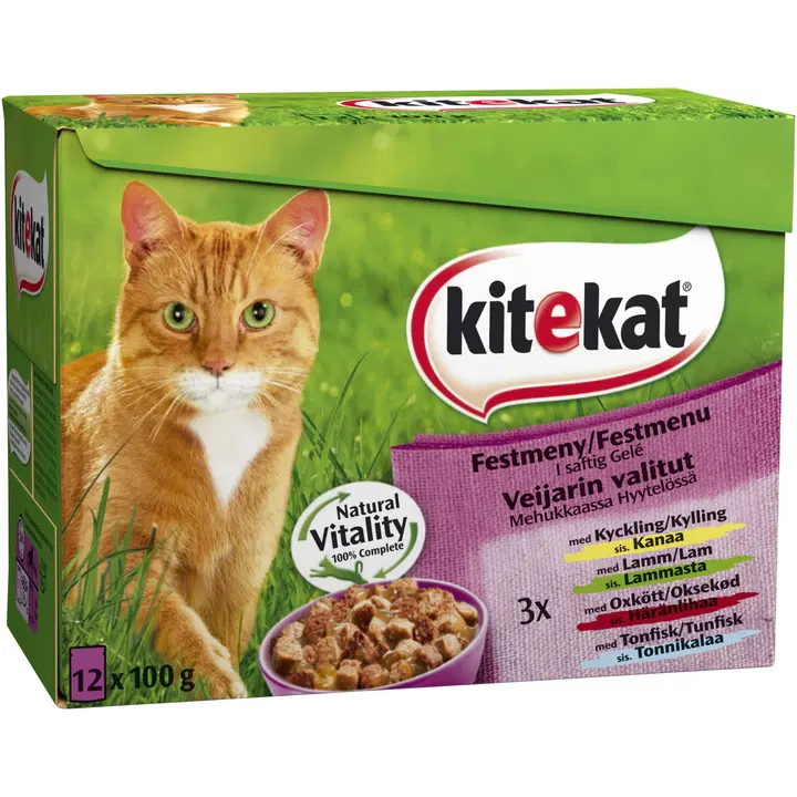 Kitekat Veijarin Valitut hyytelölajitelma (12 x 100 g)
