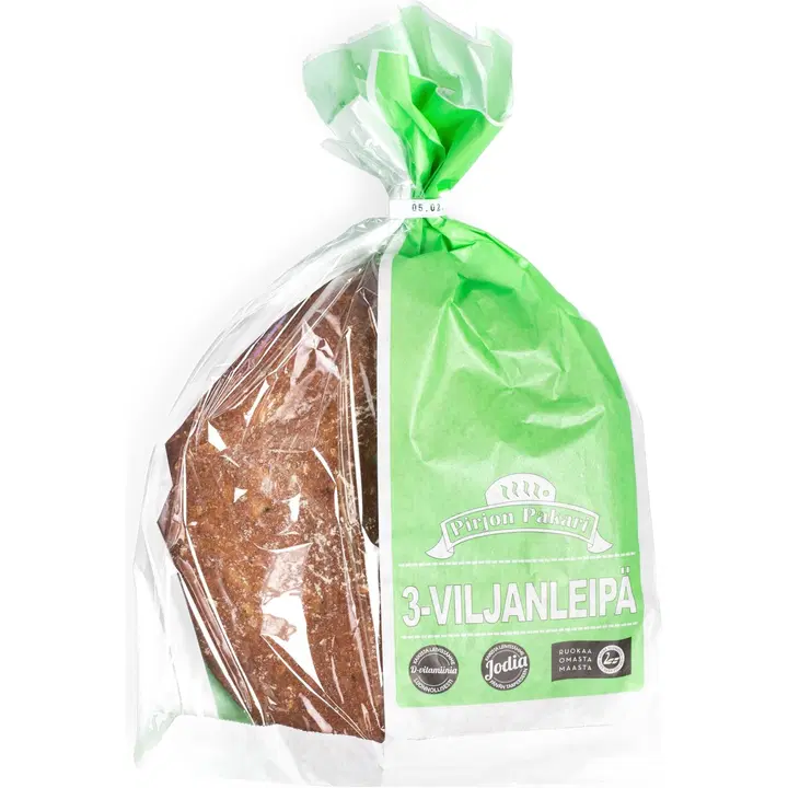 Pirjon Pakari 3-viljanleipä 380 g