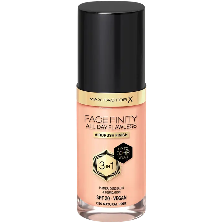 Max Factor Facefinity All Day Flawless Foundation 30 ml, 50 Natural Rose