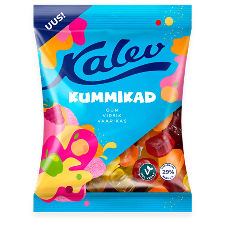 Kalev Kummikad vegan kummikommide segu 120g