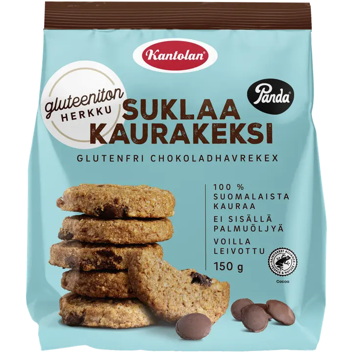 Kantolan gluteeniton kaurakeksi suklaa 150g
