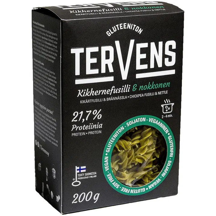 Tervens kikhernefusilli nokkonen 200g