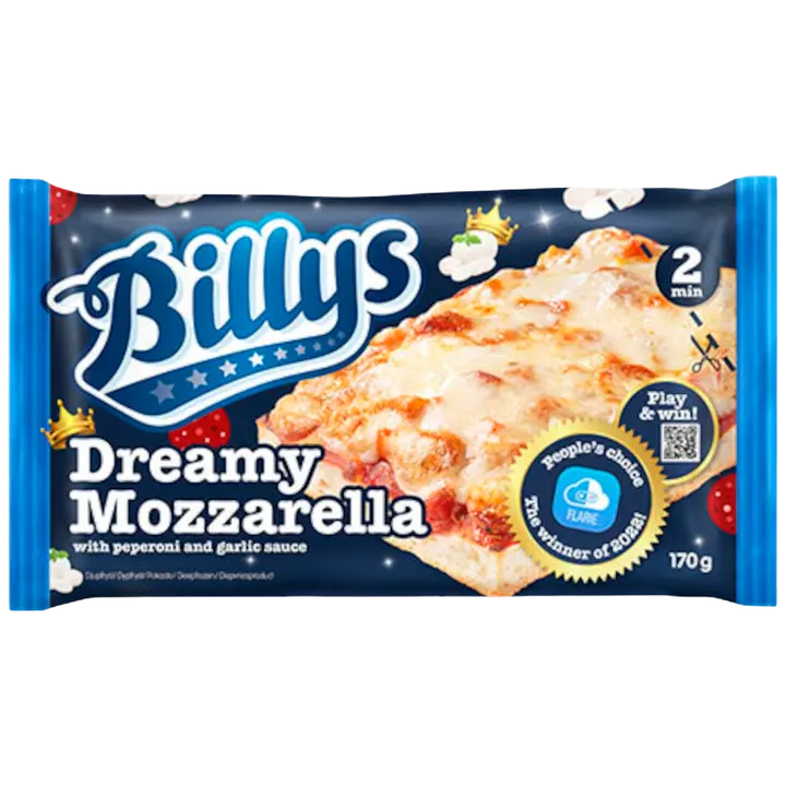 Billys Pan Pizza Dreamy Mozzarella 170g
