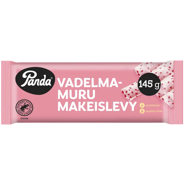 Panda vadelmamuru makeislevy 145g