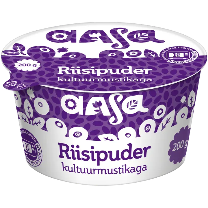 Riisipuder kultuurmustikaga 6% 200 g