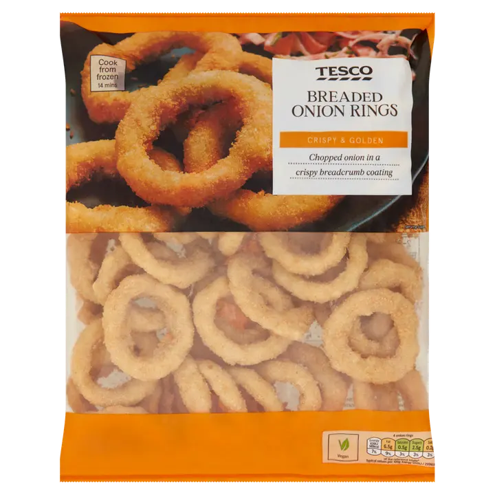 Tesco 750g paneroidut sipulirenkaat pakaste