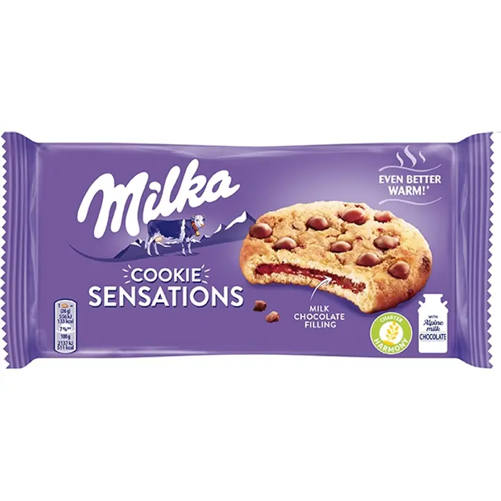 Milka Sensatsion šokolaaditäidisega küpsised 156 g