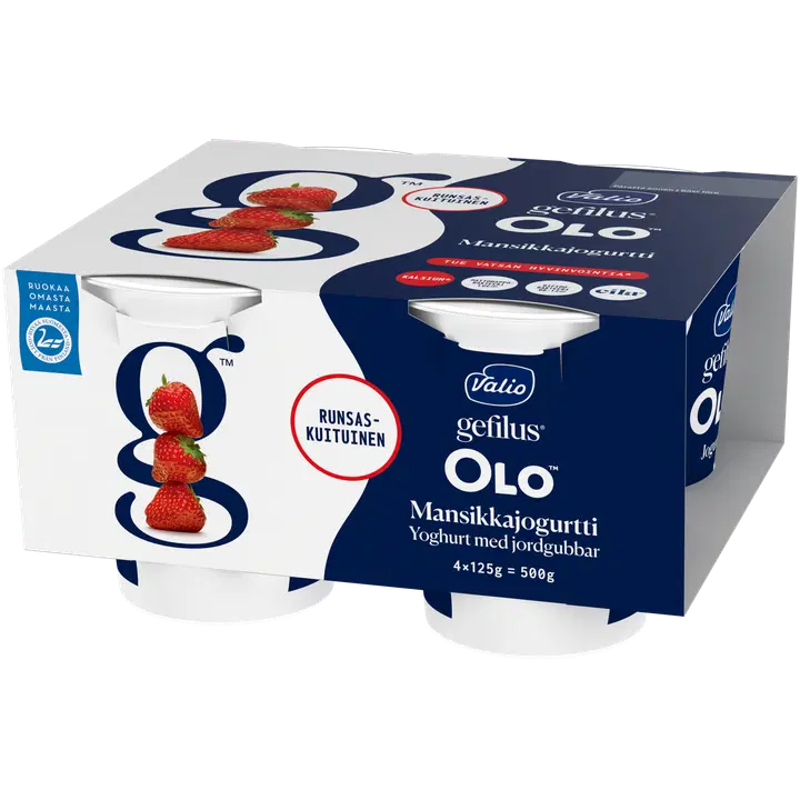 Valio Gefilus® jogurtti mansikka laktoositon 4x125 g