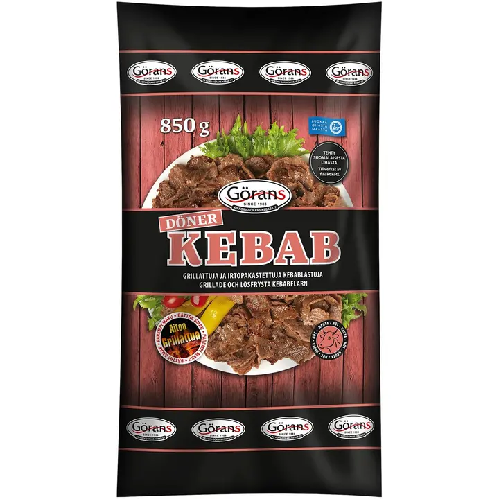 Görans Döner kebablastut 850g grillatut ja irtopakastetut