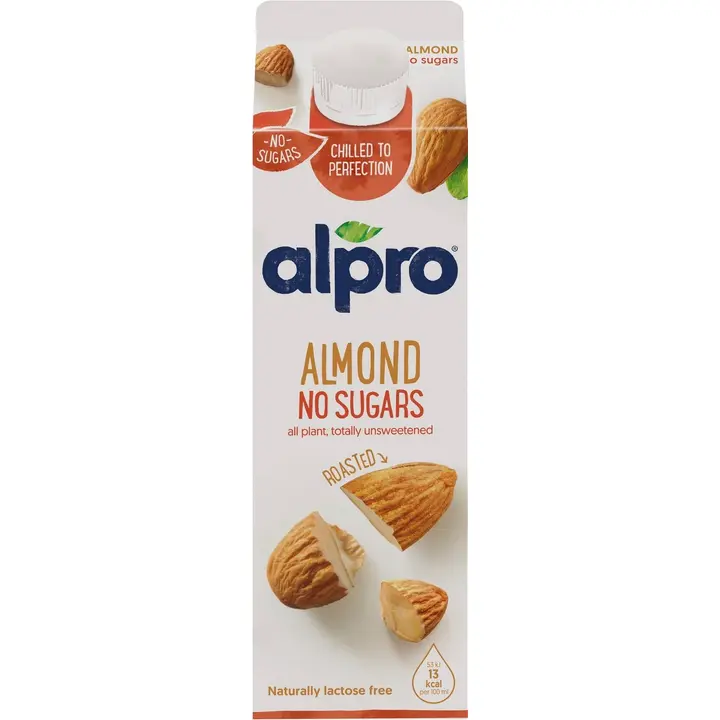 Alpro No Sugars tuore mantelijuoma, ilman sokereita 1L