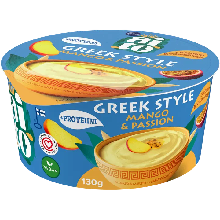 Fazer Aito Kauragurtti Greek Style Mango & Passion 130 g