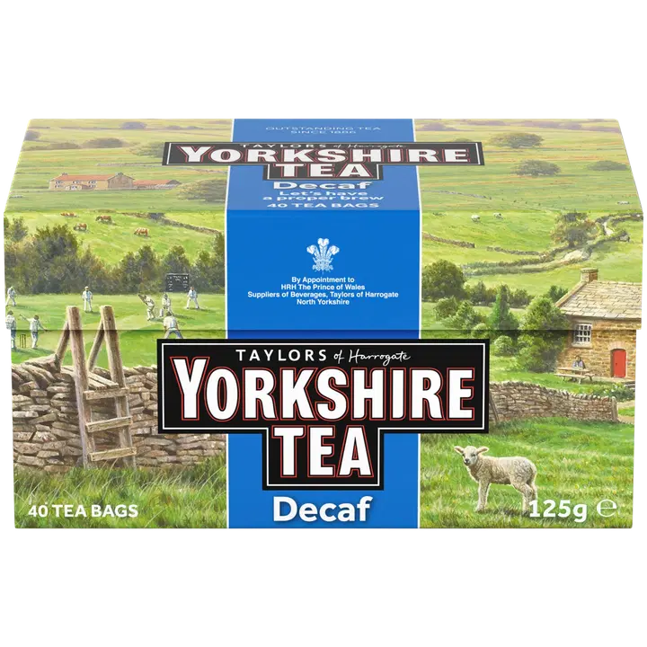 Taylors of Harrogate Yorkshire kofeiiniton musta tee 40 pss ilman narua 125gr