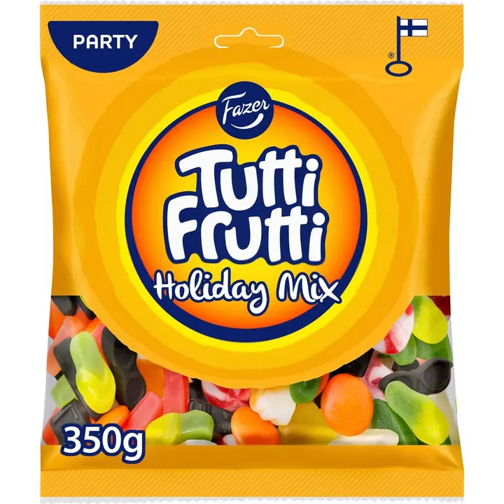 Fazer Tutti Frutti Holiday Mix karkkipussi 350g