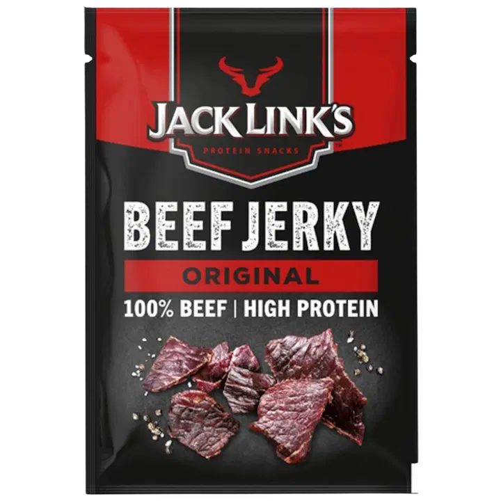 Jack Link's Beef Jerky Original, maustettuja ja kuivattuja naudanlihasuikaleita 60g