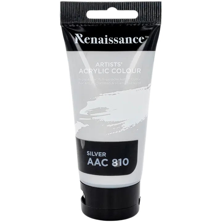 Akryylimaali 75ml, Silver