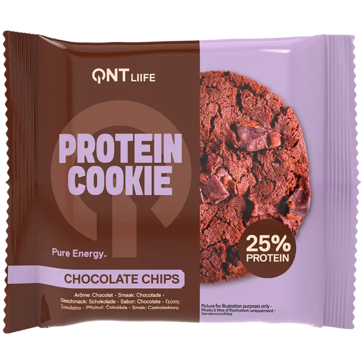 QNT proteiiniküpsis 25%, šokolaaditükkidega 60g